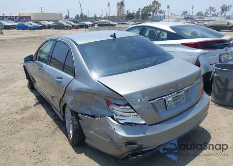 2012 Mercedes-Benz C 250 Luxury/Sport from USA, damaged, VIN WDDGF4HBXCA622457